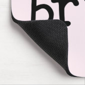 黒い文字花嫁のTシャツおよびギフト マウスパッド (コーナー)