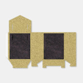 黒い斑点のあるデザインの好意ボックスで点滅した金ゴールド フェイバーボックス (折り畳みなし)