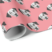 黒い斑点を持つダルマティアン犬 ラッピングペーパー (ロールコーナー)