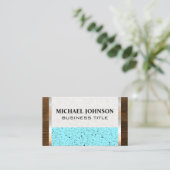 黒い斑青 |木製メタリック 名刺 (スタンド正面)