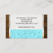 黒い斑青 |木製メタリック 名刺 (裏面)