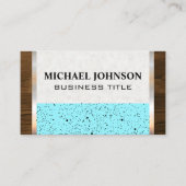 黒い斑青 |木製メタリック 名刺 (正面)