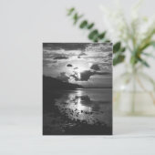 黒い日没の郵便はがき ポストカード (スタンド正面)