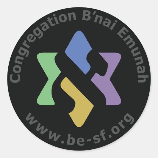 黒い星を獲得する ラウンドシール (正面)