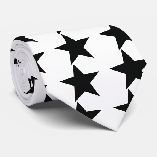 黒い星アイコン ネクタイ (ロール)