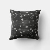 黒い星パターン クッション (裏面)