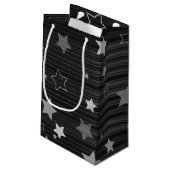 黒い星パターン スモールペーパーバッグ (裏面アングル)