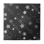 黒い星パターン タイル (正面)