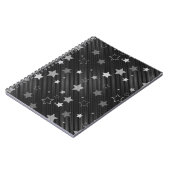 黒い星パターン ノートブック (左側)