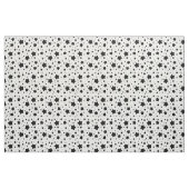 黒い星パターン ファブリック (ヤード)