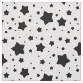 黒い星パターン ファブリック (見本)