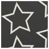 黒い星型 ファブリック (クローズアップ)