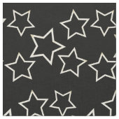 黒い星型 ファブリック (クローズアップ)