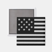 黒い星条旗アメリカの旗 マグネット (正面/裏面)