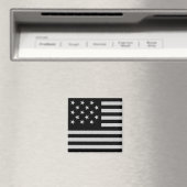 黒い星条旗アメリカの旗 マグネット (インサイチュ (食洗機))