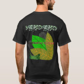 黒い春分の日おめでとうございます Tシャツ (裏面)