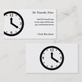 黒い時計 名刺 (正面/裏面)