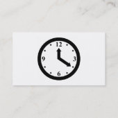黒い時計 名刺 (裏面)
