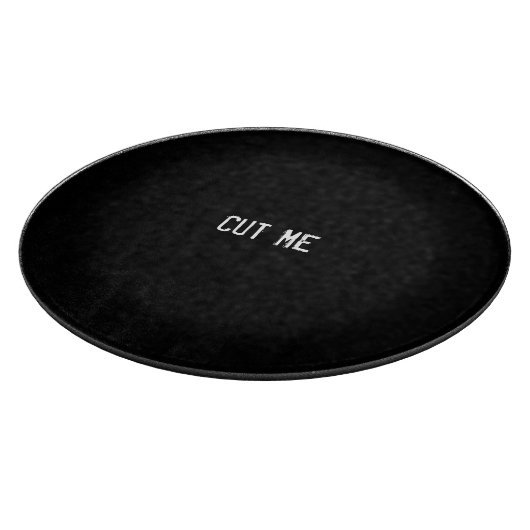 黒い暗号的な濃い不機嫌な不気味不吉な私を切った カッティングボード (角)