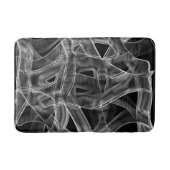 黒い曲線のリボン、エンボス線を打つ バスマット (正面)