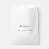 黒い書感謝してい跡は結婚、 フェイバーバッグ (正面)