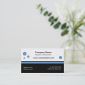 黒い最下の名刺のテンプレート 名刺 (スタンド正面)