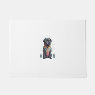 黒い最高のパグ母は常にパグ所有者パグ愛好家パグ ドアマット