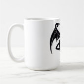 黒い月の社会の忠節なメンバーのドラゴンのマグ マグカップ (左)