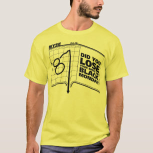 黒い月曜日1987の株式市場 Tシャツ