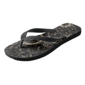黒い月模様 ビーチサンダル (アングル)