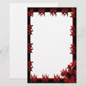 黒い有刺鉄文房具 便箋 (正面/裏面)