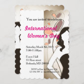 黒い服を着た女性の日 招待状 (正面/裏面)