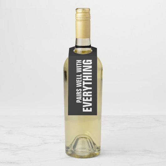 黒い服を着て上手にペアを組む ボトルネックタグ (ボトル)