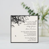 黒い木と鳥 招待状 (スタンド正面)