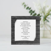 黒い木に巻かれた紙 招待状 (スタンド正面)