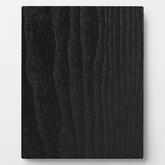 黒い木のテクスチパーソナライズされたャ フォトプラーク (正面)