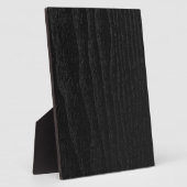 黒い木のテクスチパーソナライズされたャ フォトプラーク (側面)