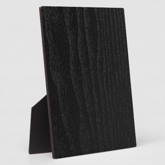 黒い木のテクスチパーソナライズされたャ フォトプラーク (側面)