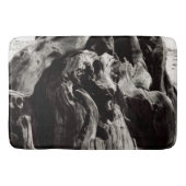 黒い木の樹皮 バスマット (正面)