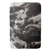 黒い木の樹皮 バスマット (正面縦)