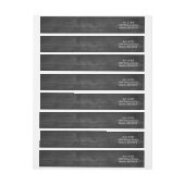 黒い木材 | ホリデー ラップアラウンドラベル (シート)