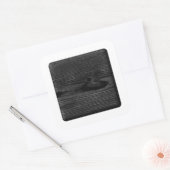 黒い木目イメージ。 スクエアシール (封筒)