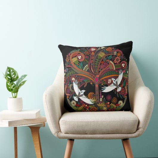 黒い木 クッション (椅子)