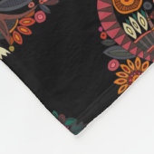 黒い木 フリースブランケット (角)