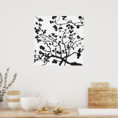 黒い木 ポスター (キッチン)