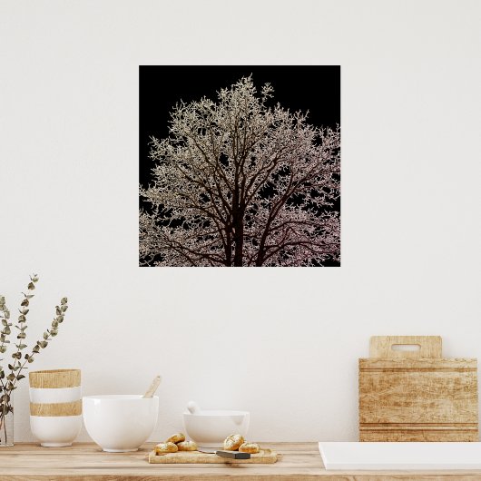 黒い木 ポスター (キッチン)