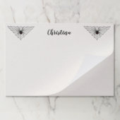 黒い未亡人スパイダーズ三角形のくもの巣 ペーパーパッド (折り畳み)