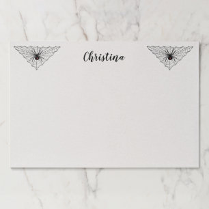 黒い未亡人スパイダーズ三角形のくもの巣 ペーパーパッド