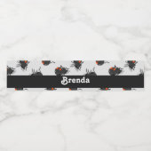 黒い未亡人スパイダーパターン ペットボトルラベル (シングルラベル)