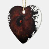 黒い未亡人(署名デザイン) セラミックオーナメント (左)